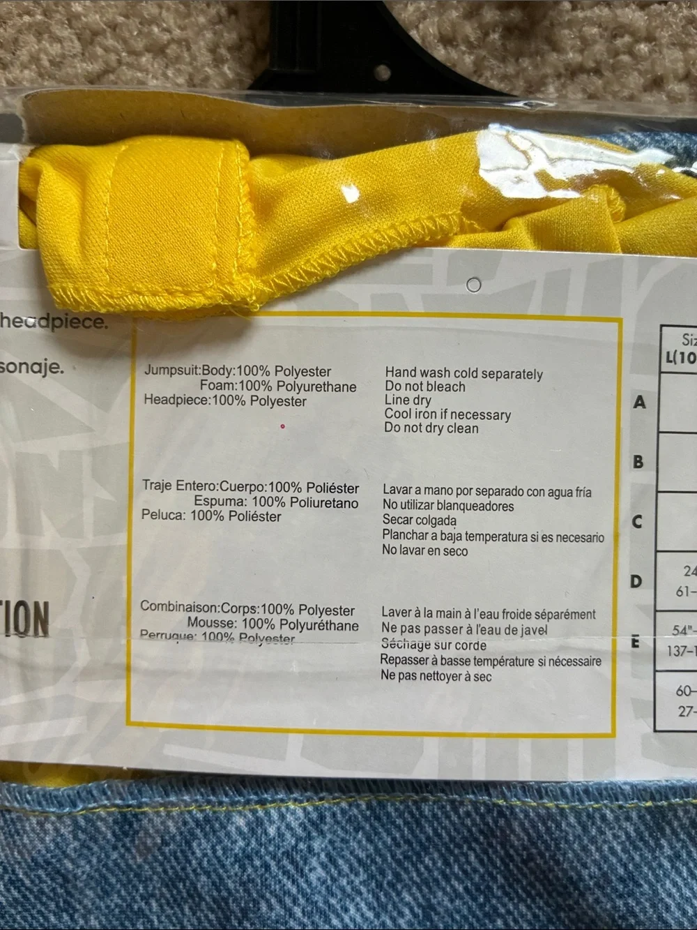 Minions Bob Child Costume - Size L (10/12) - Picture 6 of 8